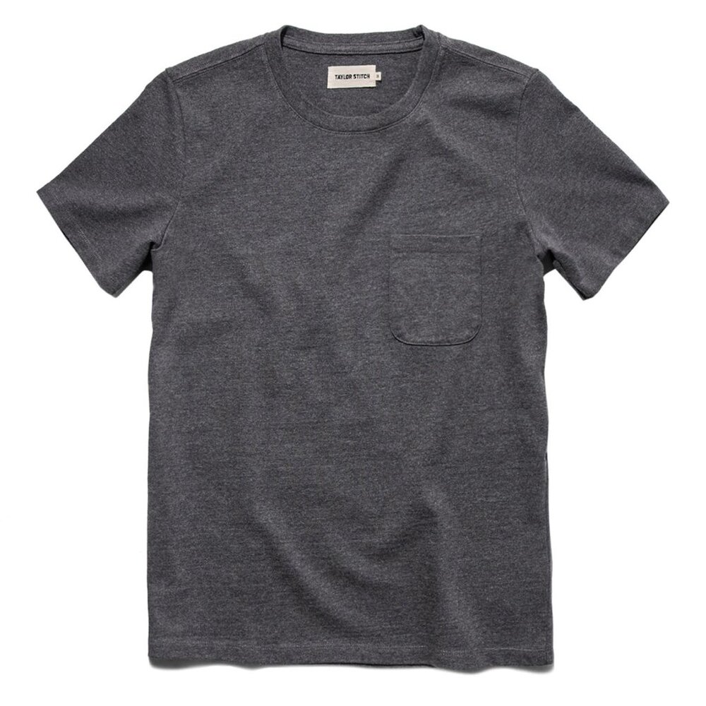 Taylor Stitch - Heavy Bag Tee - Heather Grey
